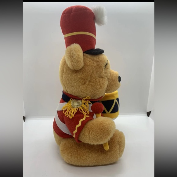 Disney Store Winnie the Pooh Drummer Costume Plush Toy Excellent Condition - Picture 2 of 15